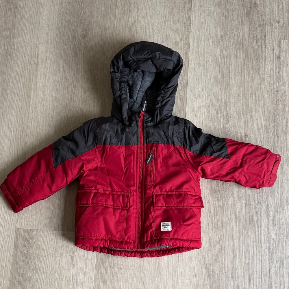 OshKosh B'gosh Kids Puffer Jacket in Red and Black